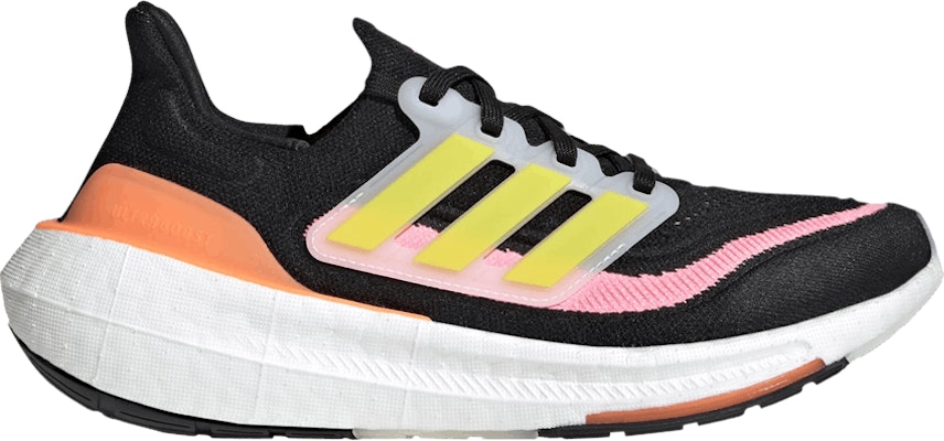 Women adidas UltraBoost Light Black Yellow Orange HQ6346