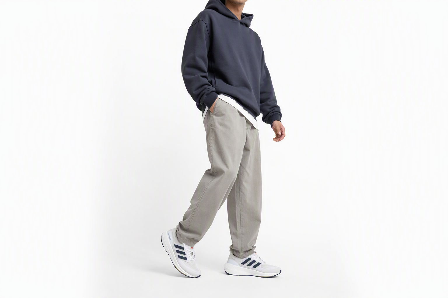 Order adidas Ultraboost Light 透氣防滑減震 低筒 跑步鞋 男款 白藍色