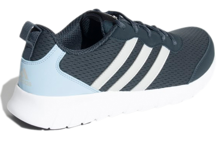 Shop adidas Uniflow 舒適耐磨防滑 低筒運動跑步鞋 藍