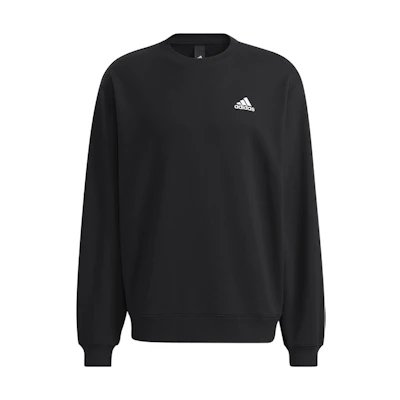 adidas Unisex Black Logo Print Crewneck Long Sleeve Sweatshirt H37067