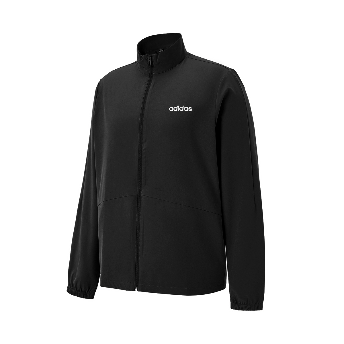 adidas Unisex Black Long-Sleeve Comfort Stylish Stand Collar Jacket JN4913