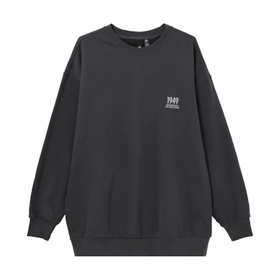 adidas Unisex Black Solid Color Crewneck Pullover Sweatshirt IK3469
