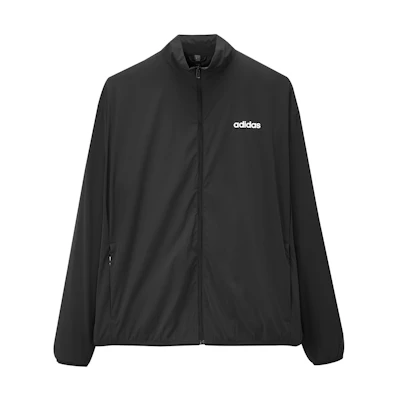adidas Unisex Black Stand Collar Breathable Long Sleeve Jacket JI8469