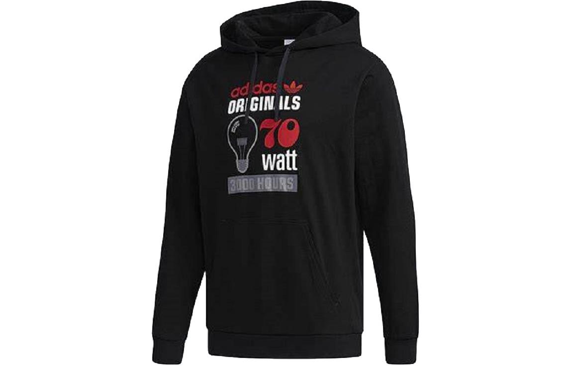 adidas Unisex Casual Pullover Hoodie Black FT5846