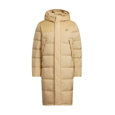 adidas Unisex Long-Sleeve Hooded Jacket Yellow with Logo Print HZ2599