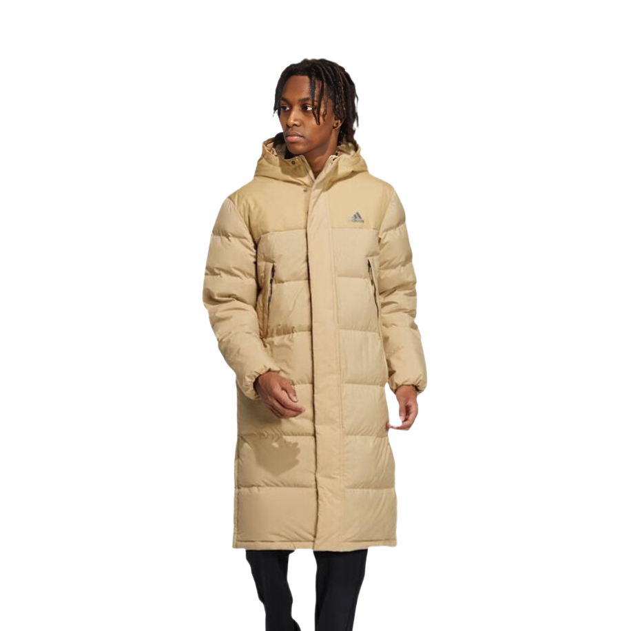 adidas Unisex Long-Sleeve Hooded Jacket Yellow with Logo Print HZ2599 圖 3