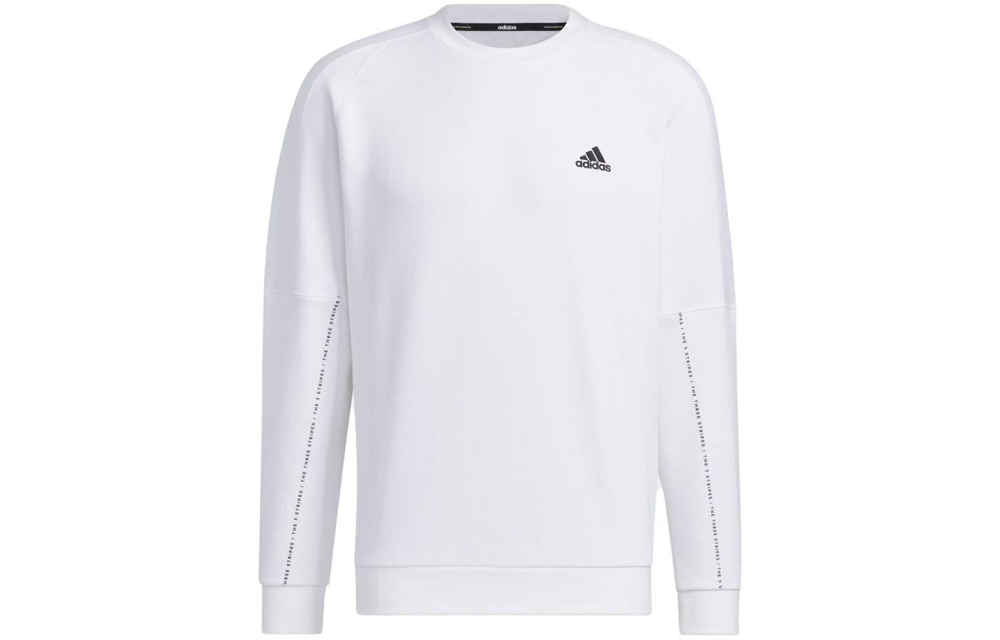 adidas Unisex Oversized Crewneck Long-Sleeve Sweatshirt White IQ3182