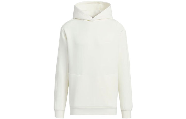 adidas Unisex Plain Oversized Hoodie in White JE8626