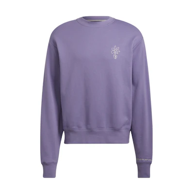 adidas Unisex Purple Crewneck Pullover Casual Sweatshirt HI6016