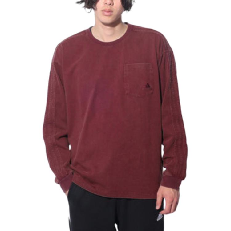 adidas Unisex Red Loose Fit Crewneck Sweatshirt IT0888