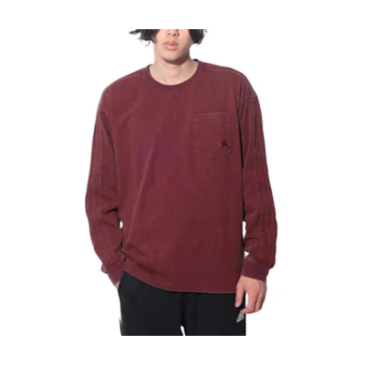 adidas Unisex Red Loose Fit Crewneck Sweatshirt IT0888