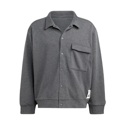 adidas Unisex Solid Color Pocket Sports Jacket - Dark Gray IL8292