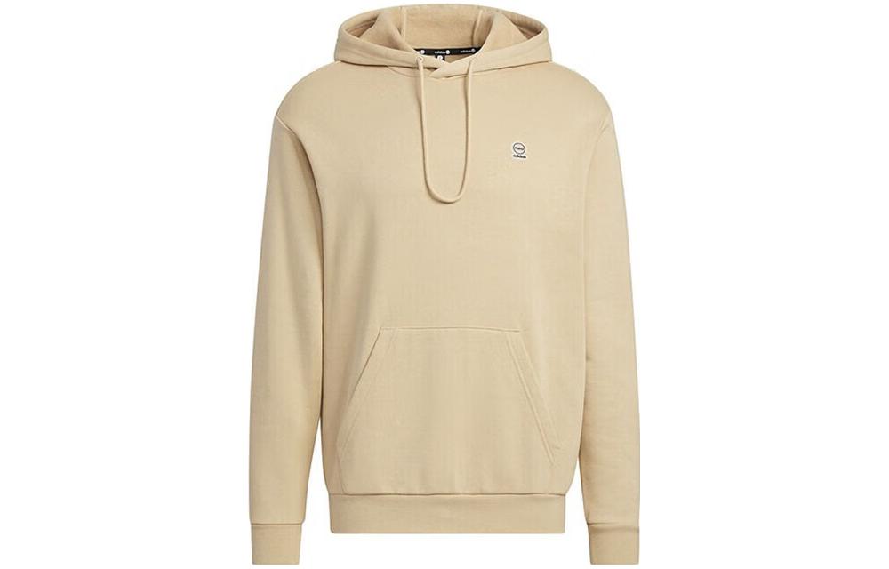 adidas Unisex Solid Color Pullover Sweatshirt Khaki HZ8181