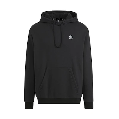 adidas Unisex Solid Logo Hoodie Black HN8747