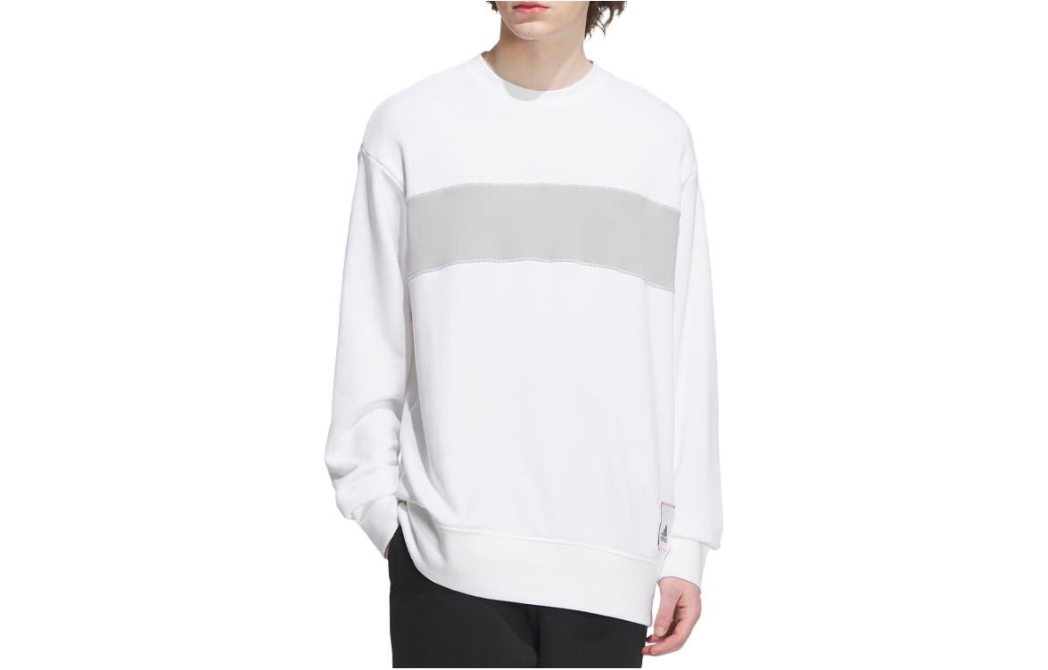 adidas Unisex White Casual Pullover Sweatshirt IT6395