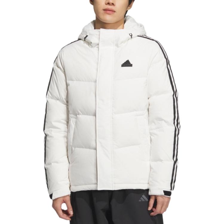 Lookbook adidas UNITEFIT 防水防風保暖羽絨外套 男女兼用 - 白色 JW6736