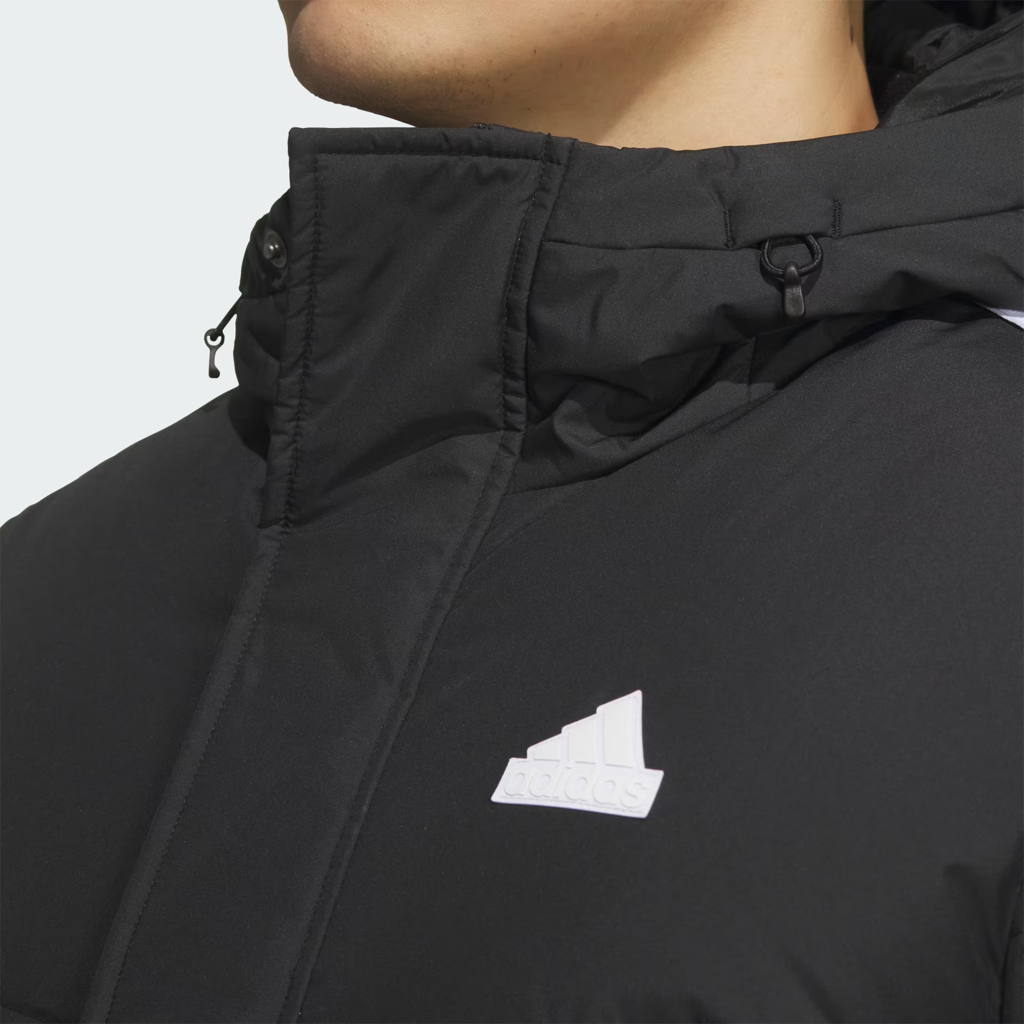 Sizing adidas UNITEFIT 防風防潑水連帽羽絨外套 黑色 男女通用 JW6732