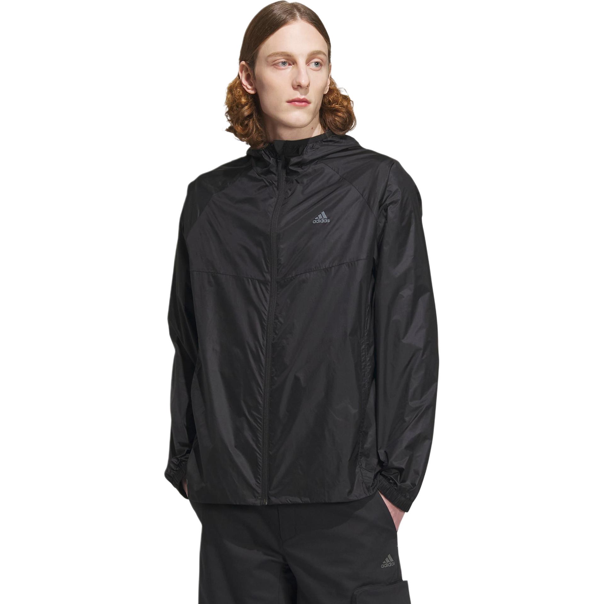 Purchase adidas UPF50+ 防風連帽外套 男女款 黑色 IA1783