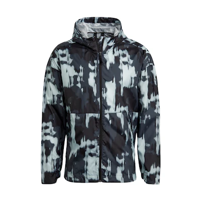adidas Urban AOP Windproof Outdoor Hooded Jacket Black GM4375
