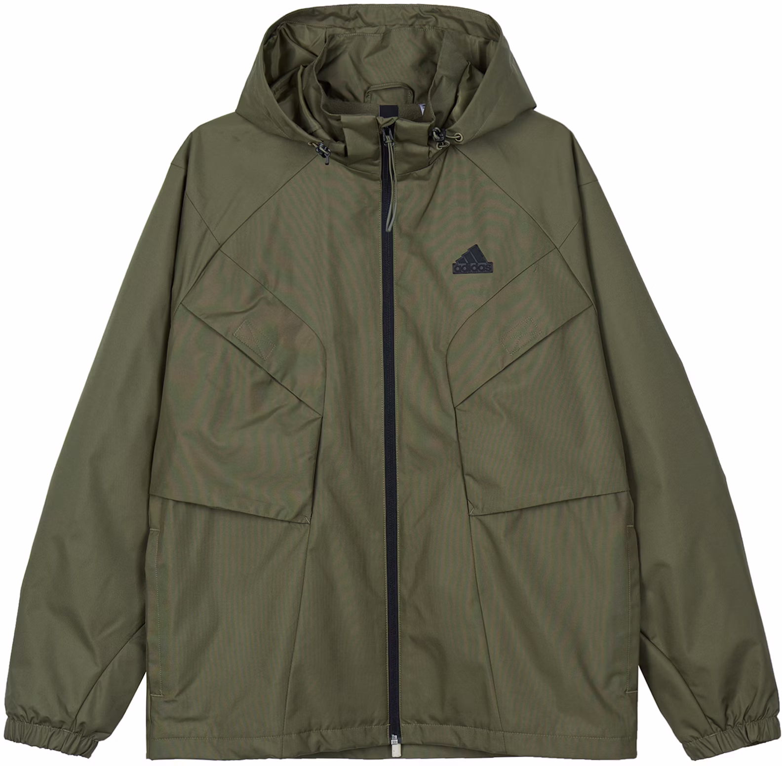 adidas-urban-outdoor-logo-hooded-jacket-olive-green-casual-wear-is-0451