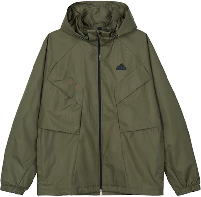 adidas Urban Outdoor Logo Hooded Jacket Olive Green Casual Wear IS0451 Buy adidas Urban Outdoor Logo Hooded Jacket Olive Green Casual Wear IS0451