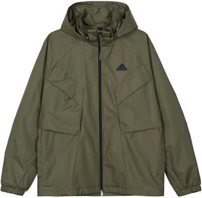 adidas Urban Outdoor Logo Hooded Jacket Olive Green Casual Wear IS0451 Order adidas Urban Outdoor Logo Hooded Jacket Olive Green Casual Wear IS0451