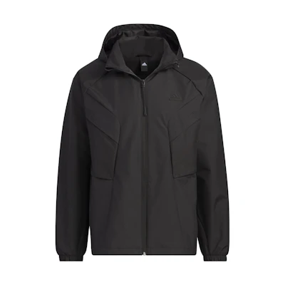 adidas Urban Outdoor Logo Hoodie Jacket Black Casual Sportswear IS0450
