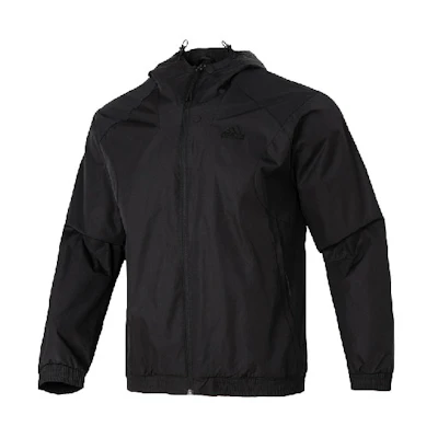 adidas Urban Outdoor Solid Color Hoodie Raglan Sleeve Jacket Black Men IP4920