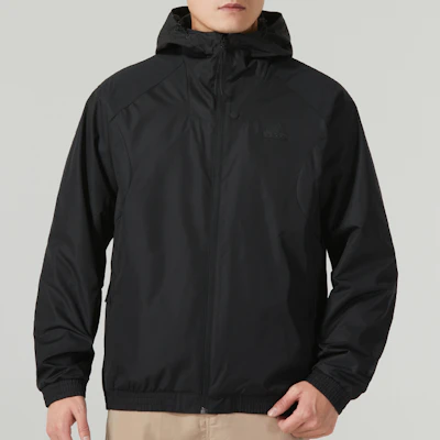阿迪达斯户外纯色连帽衫黑色男款夹克 IP4920 Lookbook 阿迪达斯户外纯色连帽衫黑色男款夹克 IP4920