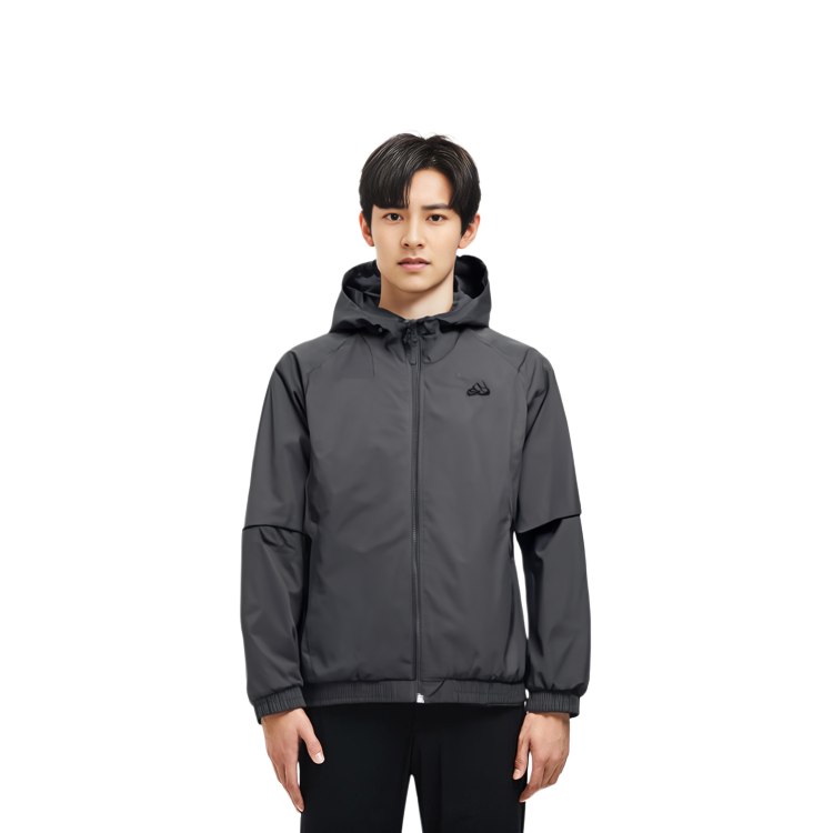 Details for 阿迪达斯户外纯色连帽衫黑色男款夹克 IP4920