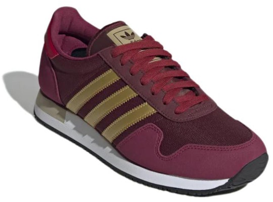 adidas USA 84 'Burgundy Gold' Emas Merah Marun GW0577 Lookbook adidas USA 84 'Burgundy Gold' Emas Merah Marun GW0577