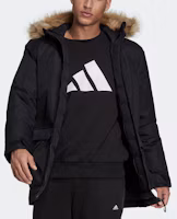 Lookbook adidas Utilitas 戶外連帽派克冬季外套 黑色 GT1699