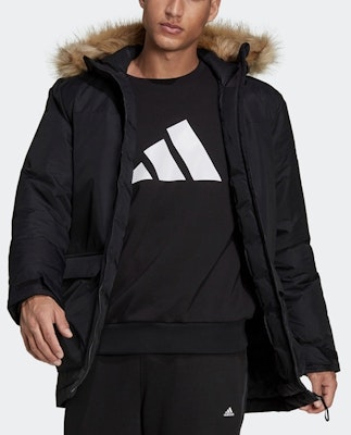 adidas Utilitas Outdoor Hooded Parka Winter Jacket Black GT1699 Lookbook adidas Utilitas Outdoor Hooded Parka Winter Jacket Black GT1699
