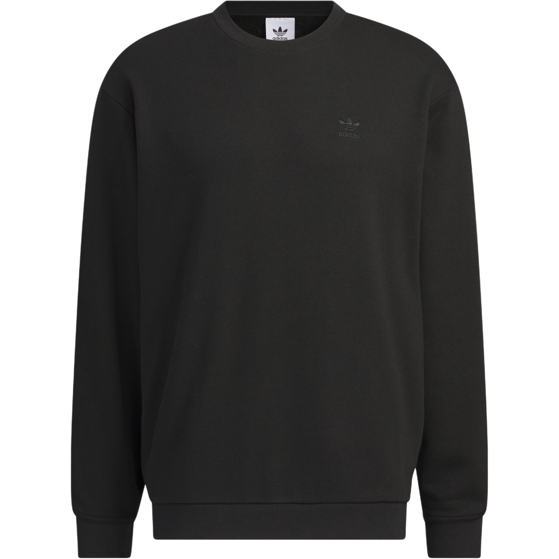 adidas Utility Crewneck Sweatshirt Black Long-Sleeve Casual Pullover IK3705