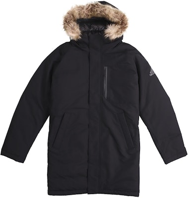 adidas Utility Down Parka Hooded Long Black Winter Jacket for Men EH3975 Order adidas Utility Down Parka Hooded Long Black Winter Jacket for Men EH3975