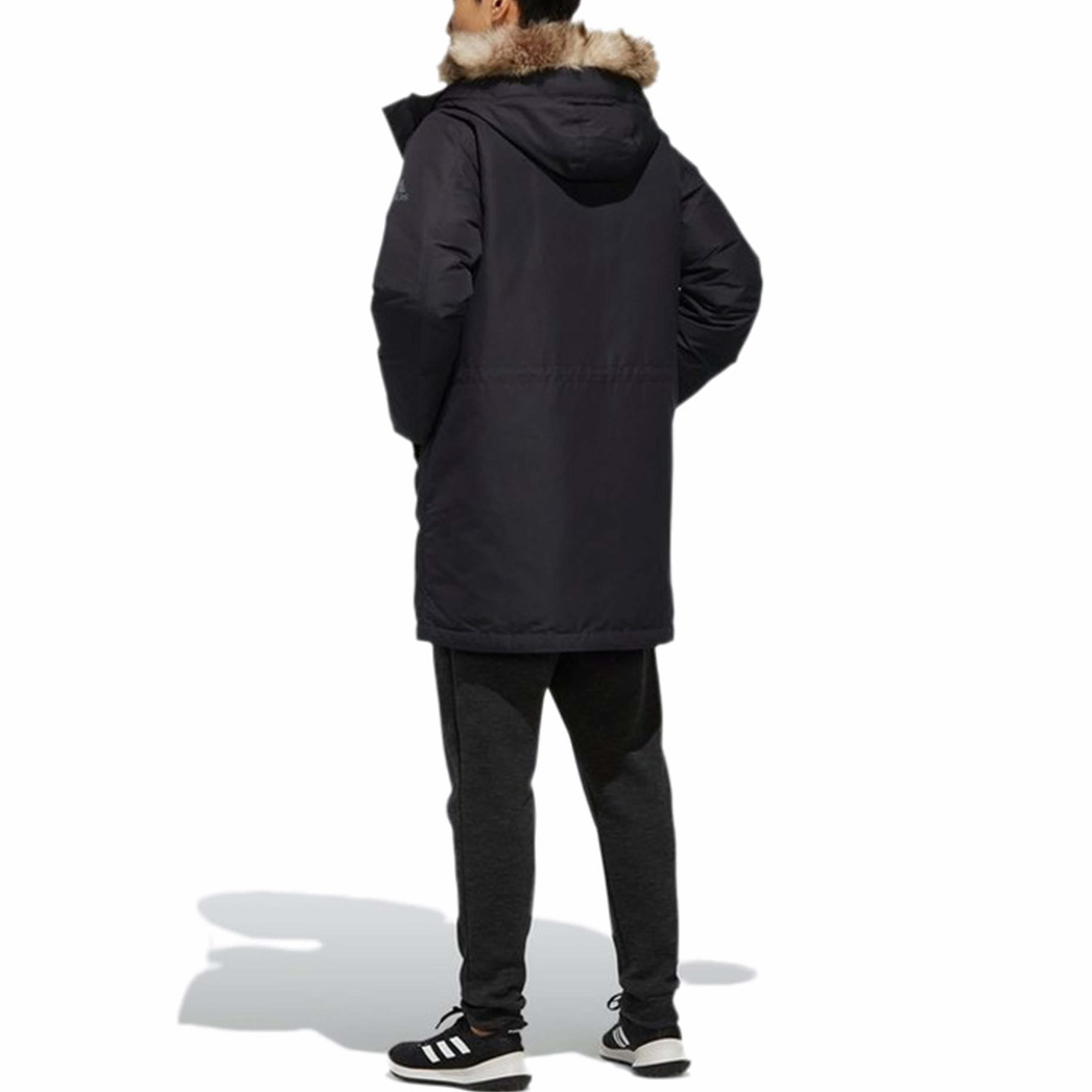 Purchase adidas Utility Down Parka Hooded Long Black Winter Jacket for Men EH3975