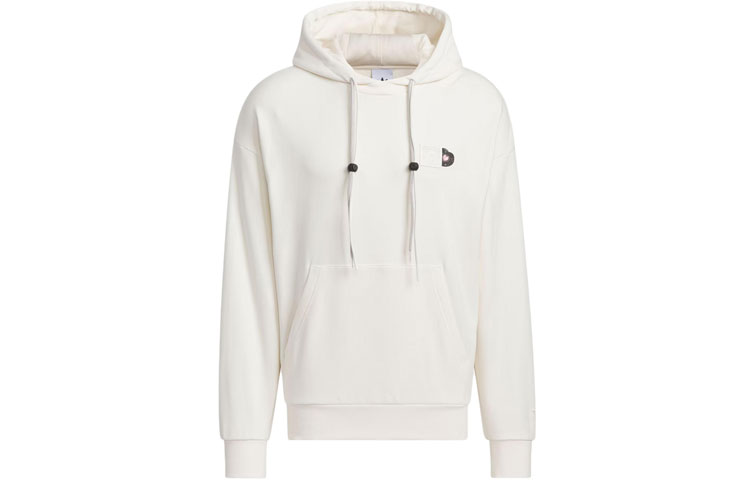 adidas V-Day Hoodie Valentine's Edition Letter Print Unisex Pullover Pink/White JE3474