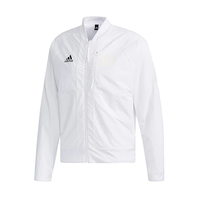 adidas V Bomber M White Windbreaker Training Jacket with Logo EH3825