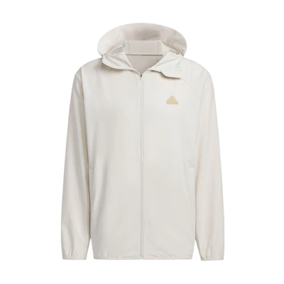 adidas V LT WVN Hooded Woven Jacket Unisex White Sunscreen Casual Jacket JJ1300