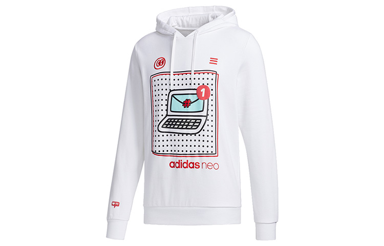 adidas Valentine's Day Hoodie White Casual Sportswear GE4292
