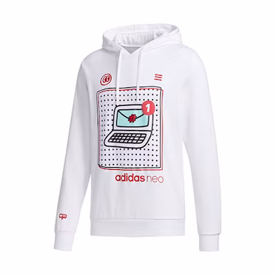 adidas Valentine's Day Hoodie White Casual Sportswear GE4292