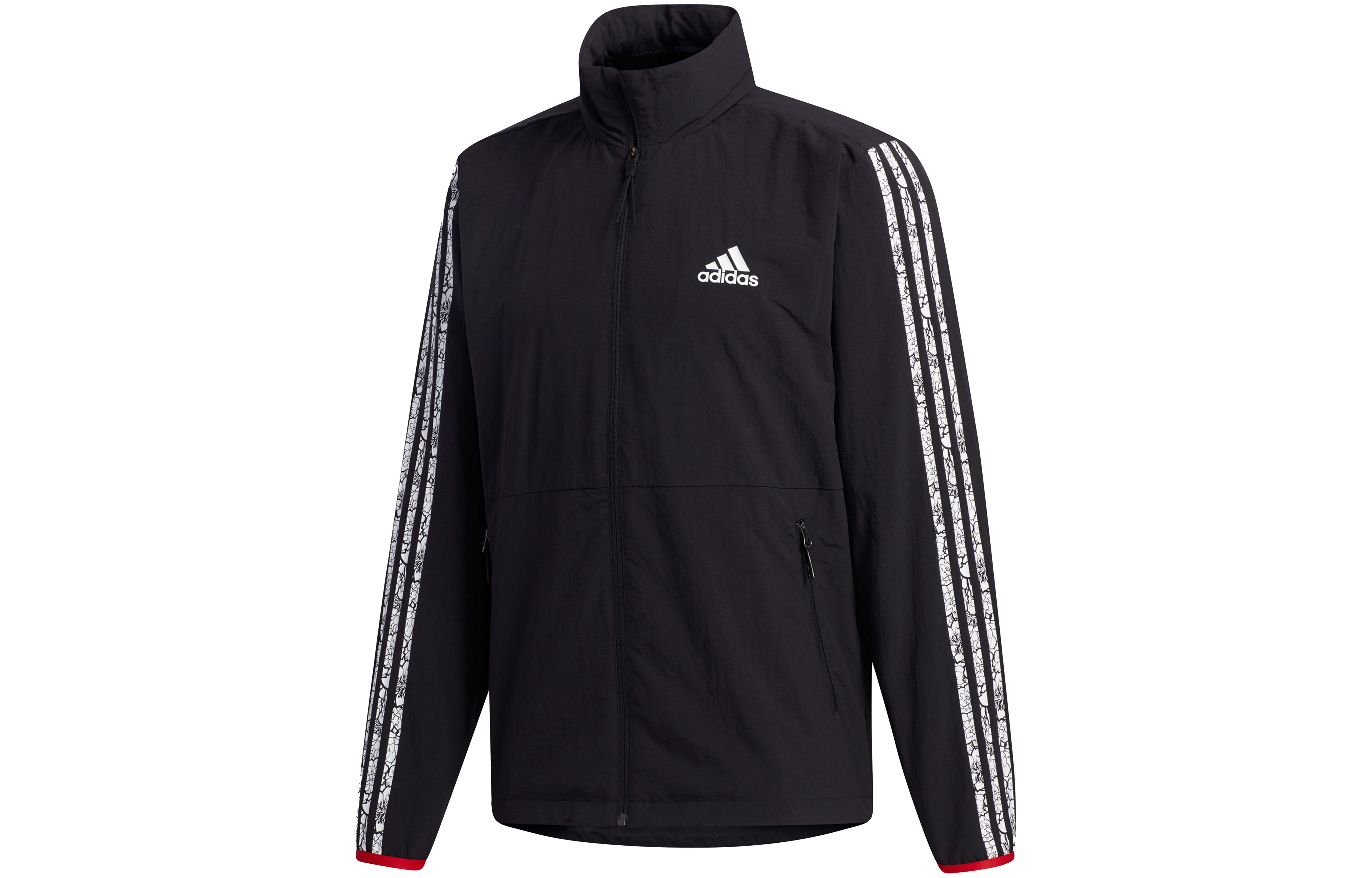 Order adidas VD 復古條紋黑色運動風衣夾克 休閒外套 GV5151