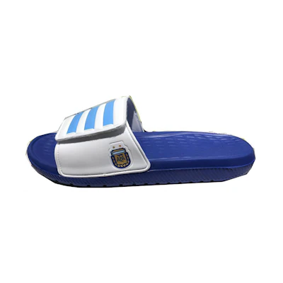 adidas Velcro Blue White Slippers 'Blue White'
