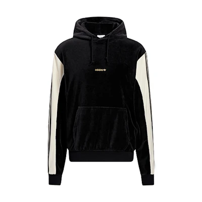 adidas Velour Colorblock Pullover Hoodie Men’s - Black H31248