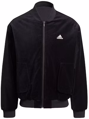 adidas Velvet Bomber Jacket Black Long-Sleeve Sportswear H25097 Buy adidas Velvet Bomber Jacket Black Long-Sleeve Sportswear H25097