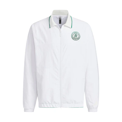adidas VERBIAGE Woven Jacket White Casual Logo Collared Jacket JE3627