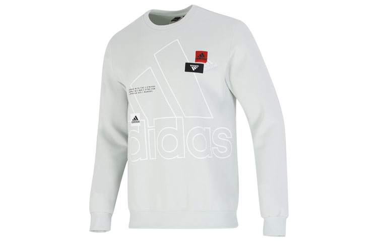 adidas Vintage Logo Crewneck Sweatshirt - Casual Sportswear in Linen Green HP1434