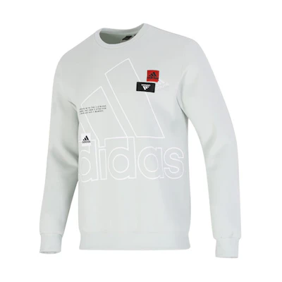 adidas Vintage Logo Crewneck Sweatshirt - Casual Sportswear in Linen Green HP1434