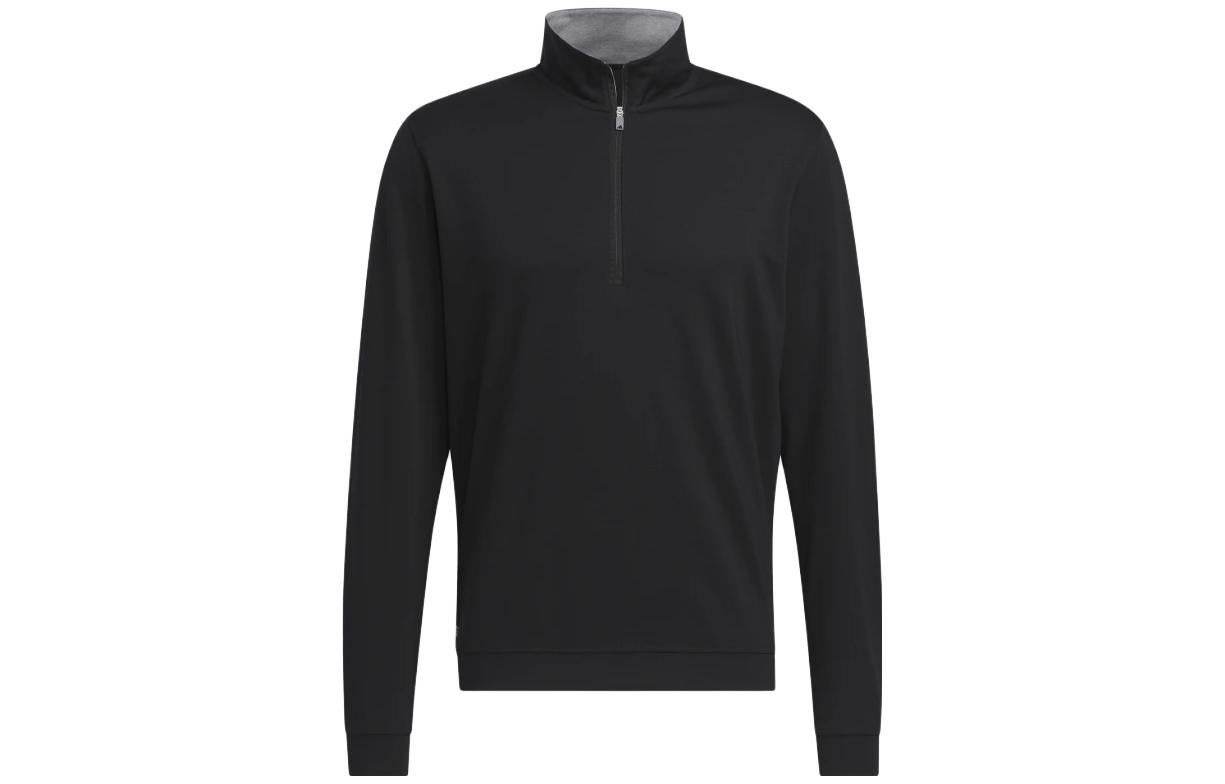 adidas Vintage Logo Print Slim Fit Long Sleeve Sweatshirt Black IB4537