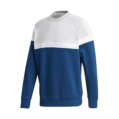 adidas Vintage Retro Crewneck Sweatshirt Blue White Long Sleeve GH4825